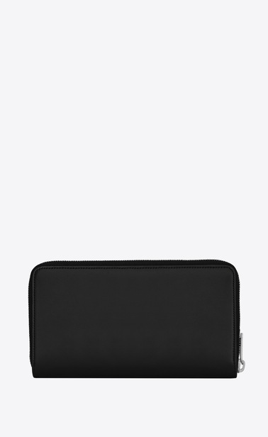 monogram zip wallet in smooth leather